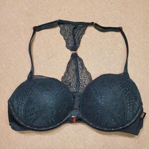 Pink Victoria's Secret Green Bra Size 32C